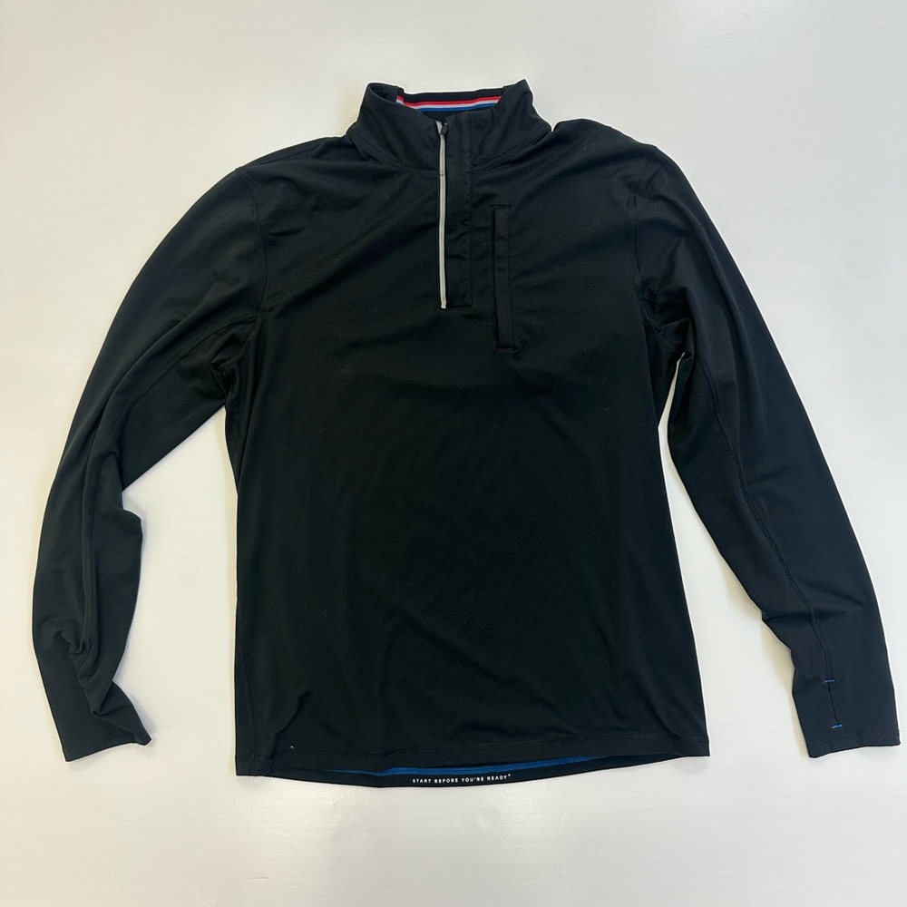 Men’s Fourlaps Quarter Zip Size Medium Color black